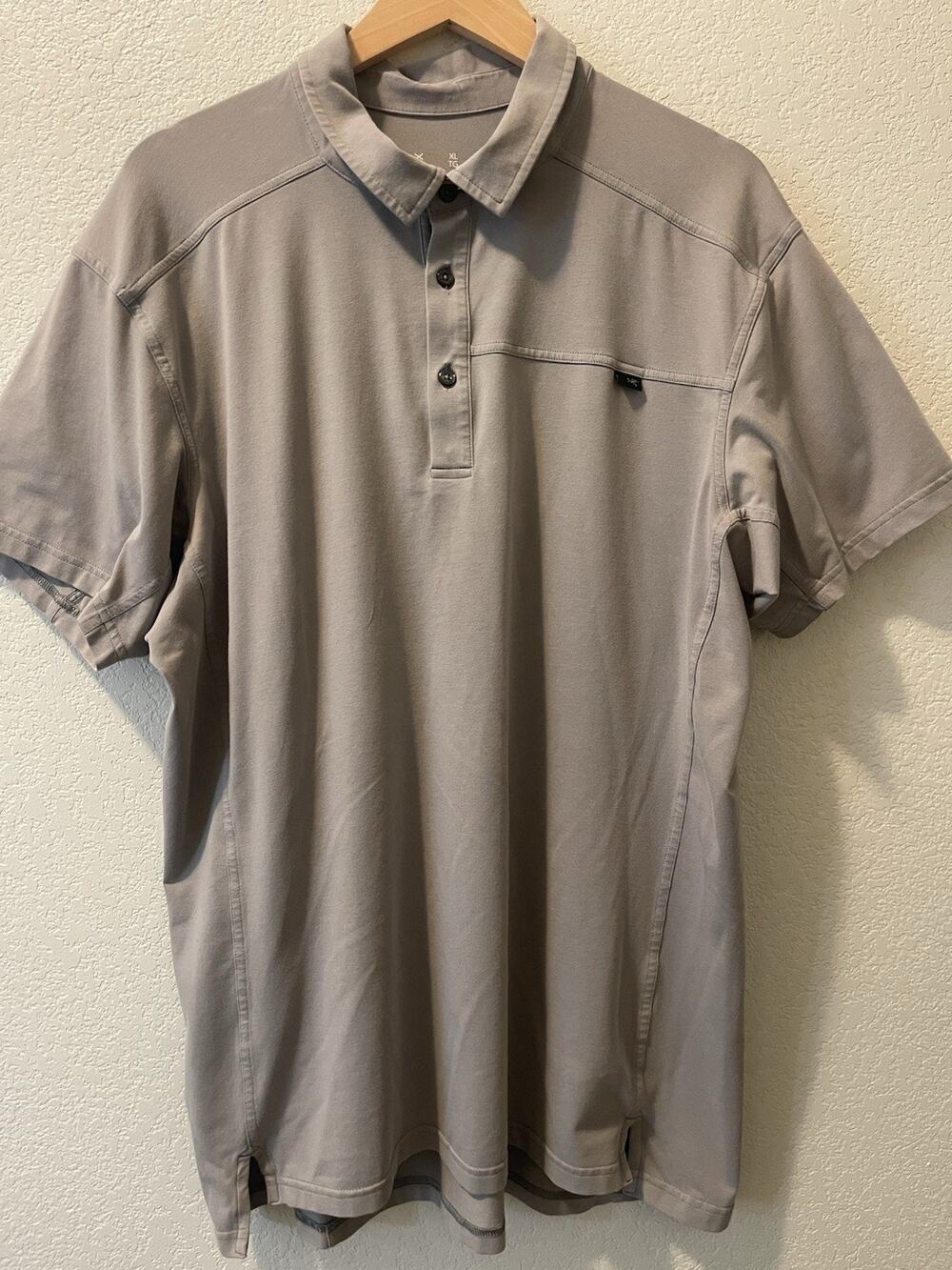Arc’teryx Captive Polo SS Men’s XL Gray Short Sleeve